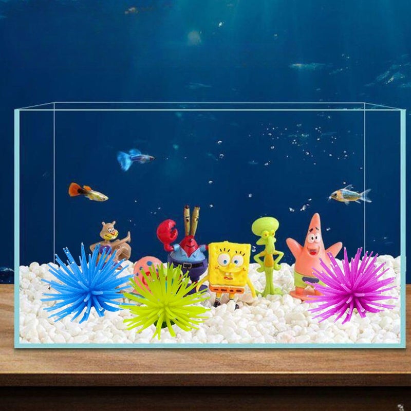 VAYINATO ® 2 Pcs Aquarium Underwater Silicone Simulation Artificial Fake Anemone Ornament Fish Tank Decoration Plant (Random Color) by Petzlifeworld - Image 2