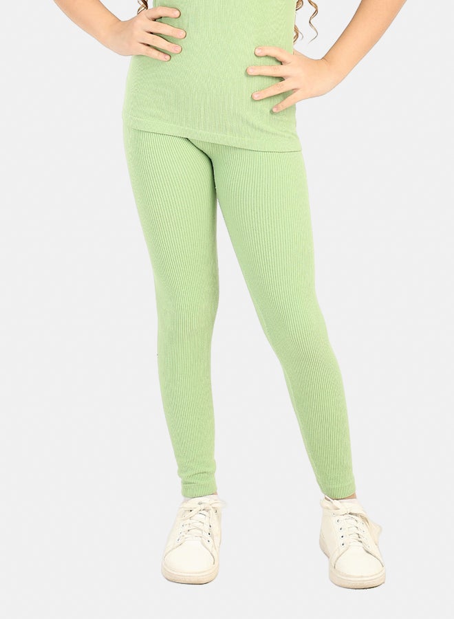Carina Girly Ribbed Leggings - Image 1
