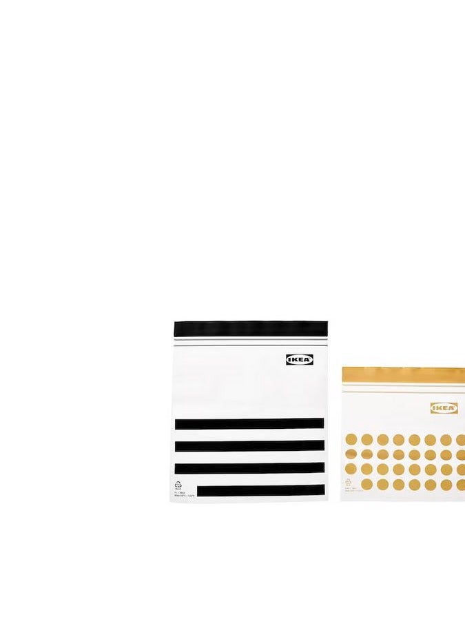 Resealable bag patterned black yellow  - Image 1