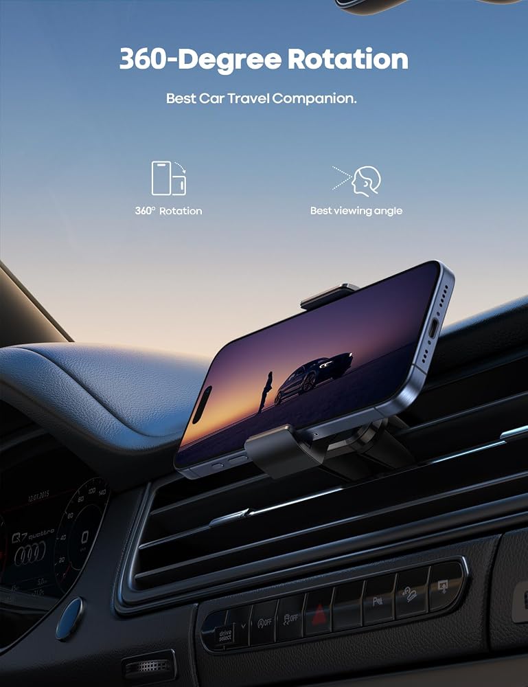 Lamicall Car Vent Phone Mount Two Grips Design Phone Holders for Your Car - Image 3