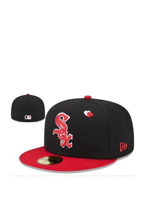 NEW ERA 3D Embroidered Fitted Baseball Team Cap with Closed Back for Sun Protection