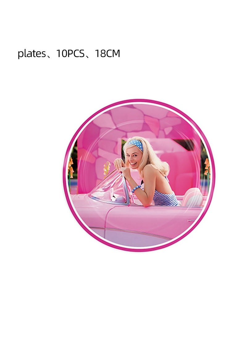 Real Barbie Birthday Party Supplies for 10 Guests - Image 4