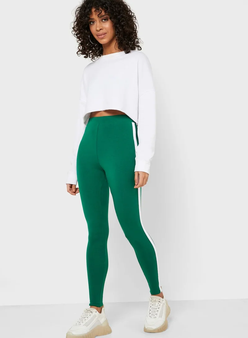 FOREVER 21 Side Stripped Leggings