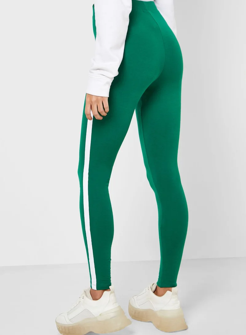 FOREVER 21 Side Stripped Leggings