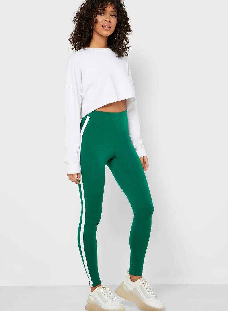 FOREVER 21 Side Stripped Leggings