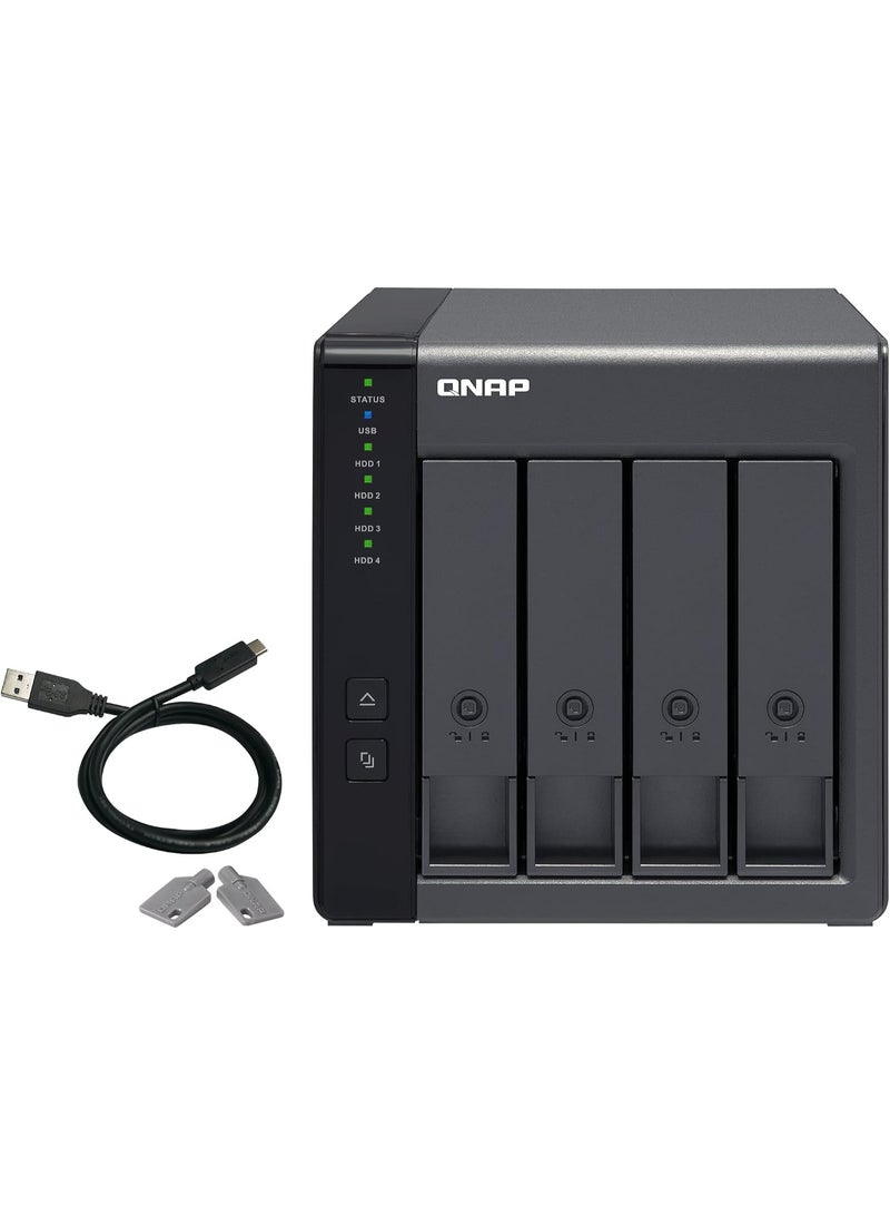 QNAP TR-004 4 Bay USB Type-C Direct Attached Storage (DAS) with hardware RAID (Diskless) - Image 1