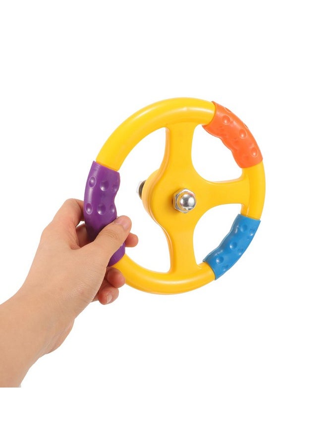 Toyvian Toyvian Cars Toy Toy Car Steering Wheel, Simulated Driving Steering Wheel, Plastic Steering Wheel, Small Steering Wheel Toy, for Rocking Car Childrens Toy Car Bumper Car Infant Car Toys  - Image 4