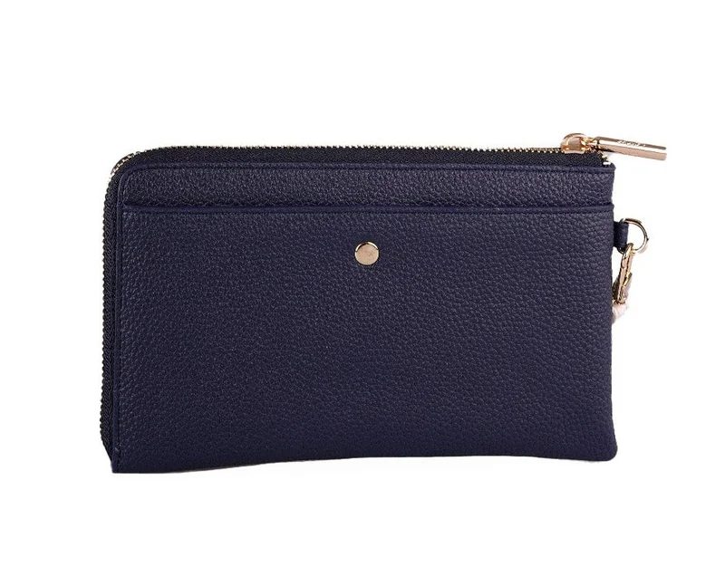 U.S. Polo Assn.  U.S. Polo Assn. Women's Wallet, Women's Purse, Leather with Card Holder Long Wallet for Women with Magnetic and Zip Closure | Ladies Wallet Card Holder Purse | Slim Women's Wallet for Daily Use, Office, Travel, and Gifting for Women | Best Price UAE