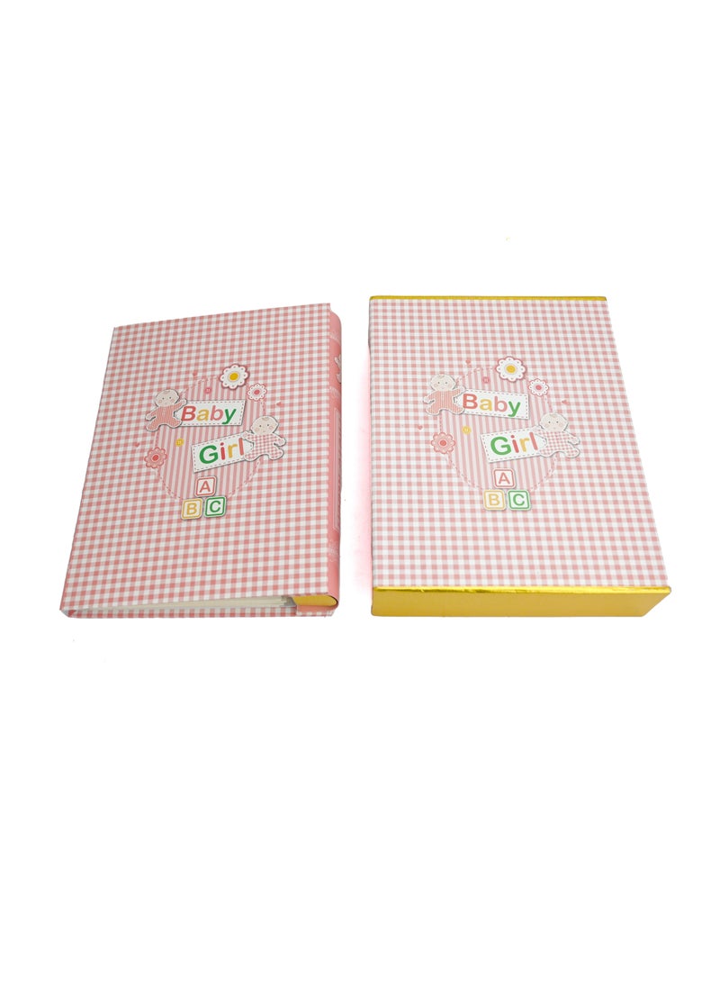 Generic - Pink Photo Album For Baby, Album Book For Pictures Of Kids, Born Pink Album To Store Memories, Premium Quality Photo Album Book, Baby Memory Book For Photos, Baby Book Memory For Children - Image 1