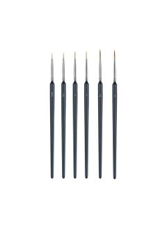Keep Smiling Paint Brush Set With Detailed Nylon Paint Drawing Drawing (6 Piece)  - Image 1