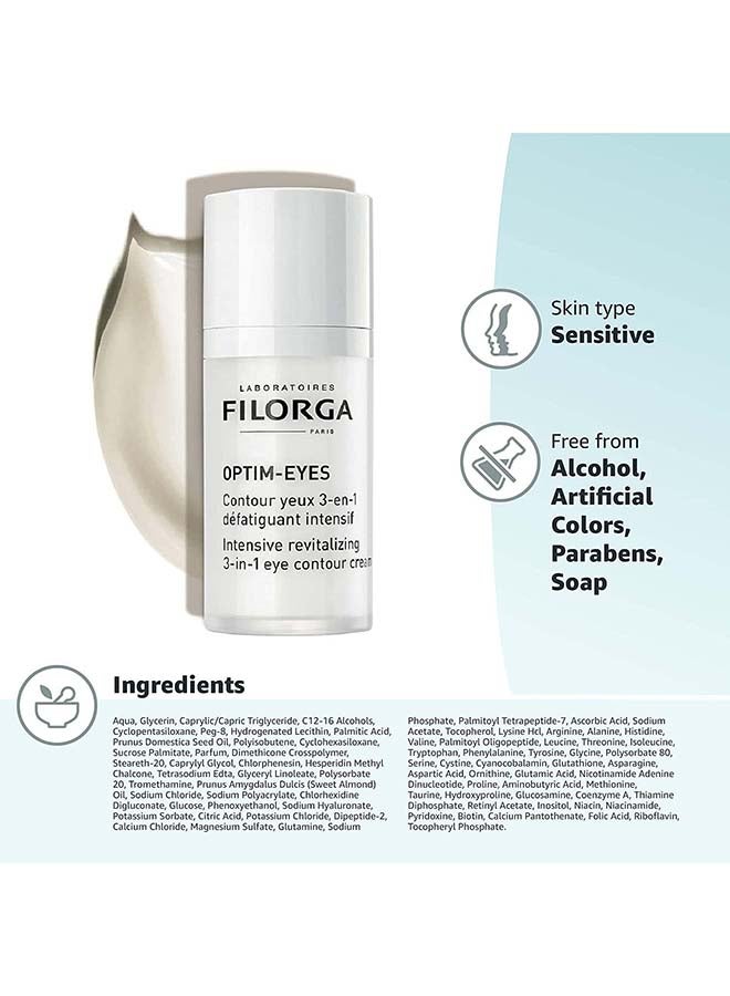 Filorga Optim Eye Intensive revitalizing 3 In 1 Eye Contour Cream 15ml - Image 2