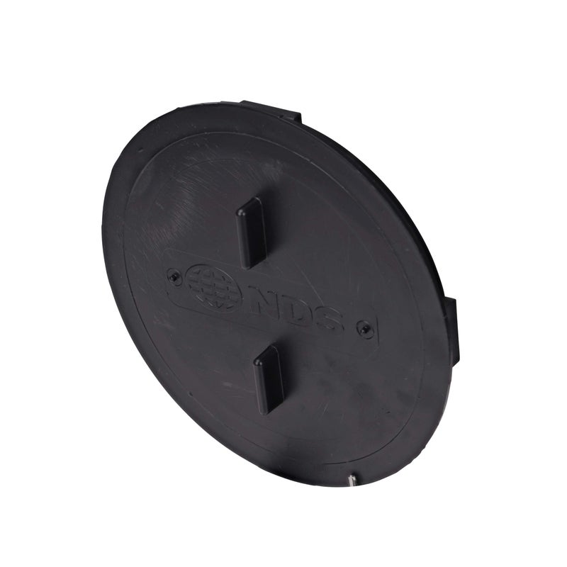 قابس مخرج NDS 1206 بقطر 6 إنش لفتحات حوض الصرف، يغلق المخرجات غير المستخدمة، يعمل في أحواض الصرف NDS بقطر 9 إنش و12 إنش، باللون الأسود