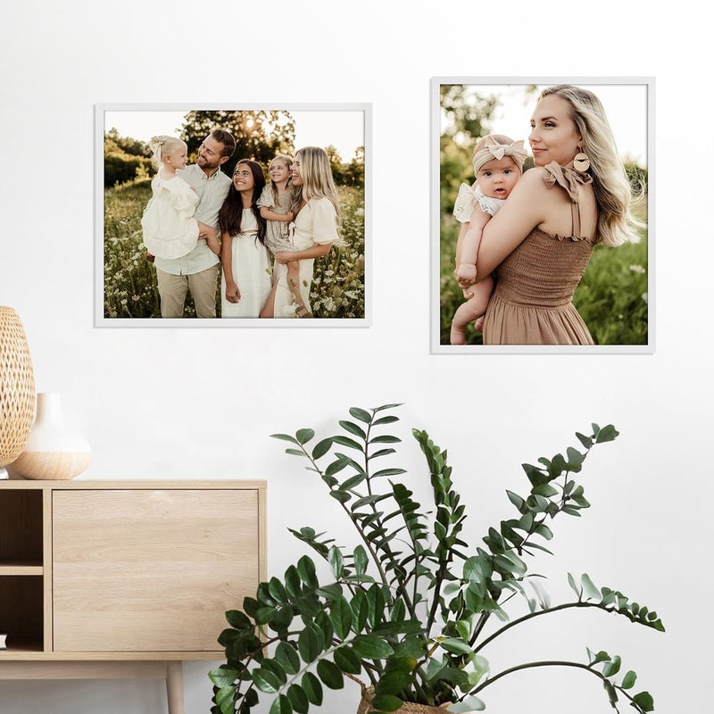 جيفت جاردن إطار الصورة Giftgarden مقاس 40 × 50 سم، إطار فردي للصور واللوحات مقاس 50 × 40 سم، إطار ملصق كبير - للتعليق الأفقي أو الرأسي فقط على الحائط، إطار صورة أبيض - Image 5