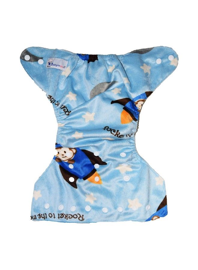 BabyMoon (Set Of 2 1 Cloth Diaper With 1 5Layesr Bamboo Insert) Premium Adjustable Reusable Washable Cloth Diaper For Baby - Image 5