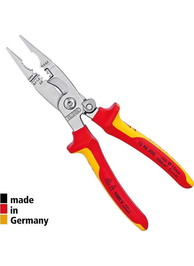 KNIPEX - 1396200 كماشة كهربائية من فدي مزودة بنابض - Image 1