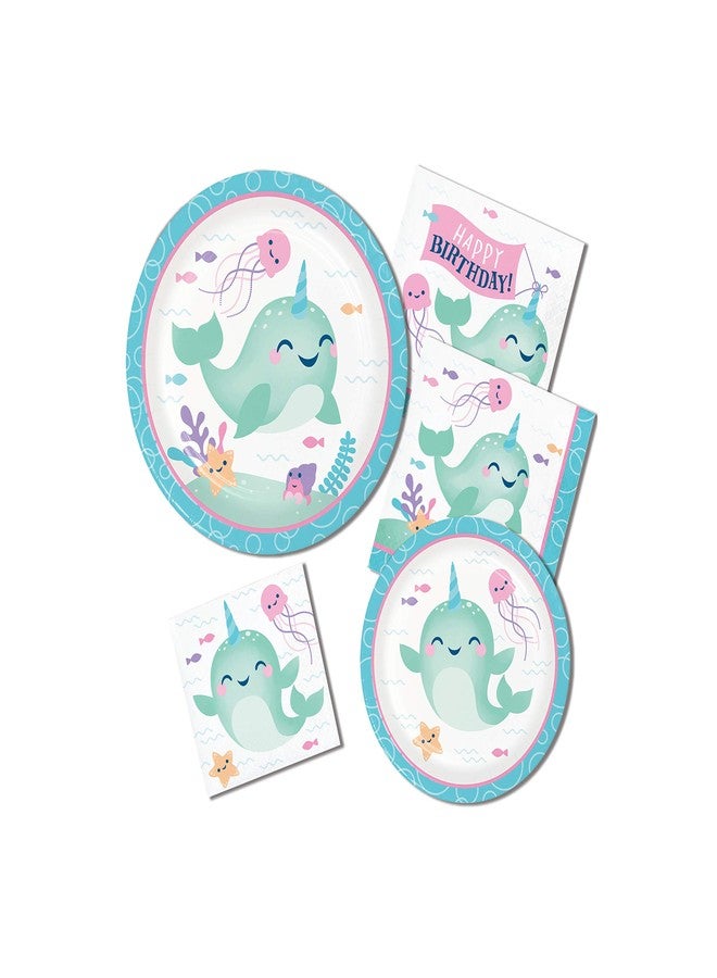 Creative Converting Narwhal Party Napkins, 16 ct, Multicolor, 6.5" - Image 3