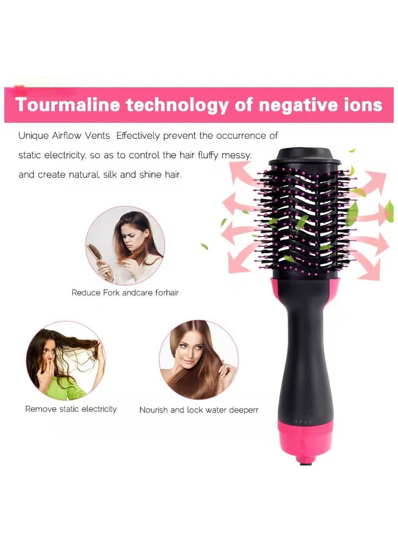 JEC 2 in 1 Hair Dryer & Hair Styler Hot Air Brush with Ceramic Coating, 72mm Oval Brush, 360 Swivel Cord Sheet, 1200W Blow Dryer Brush for Straightening, Volumizing, Styling, Anti-Frizz, Home & Saloon - Image 4