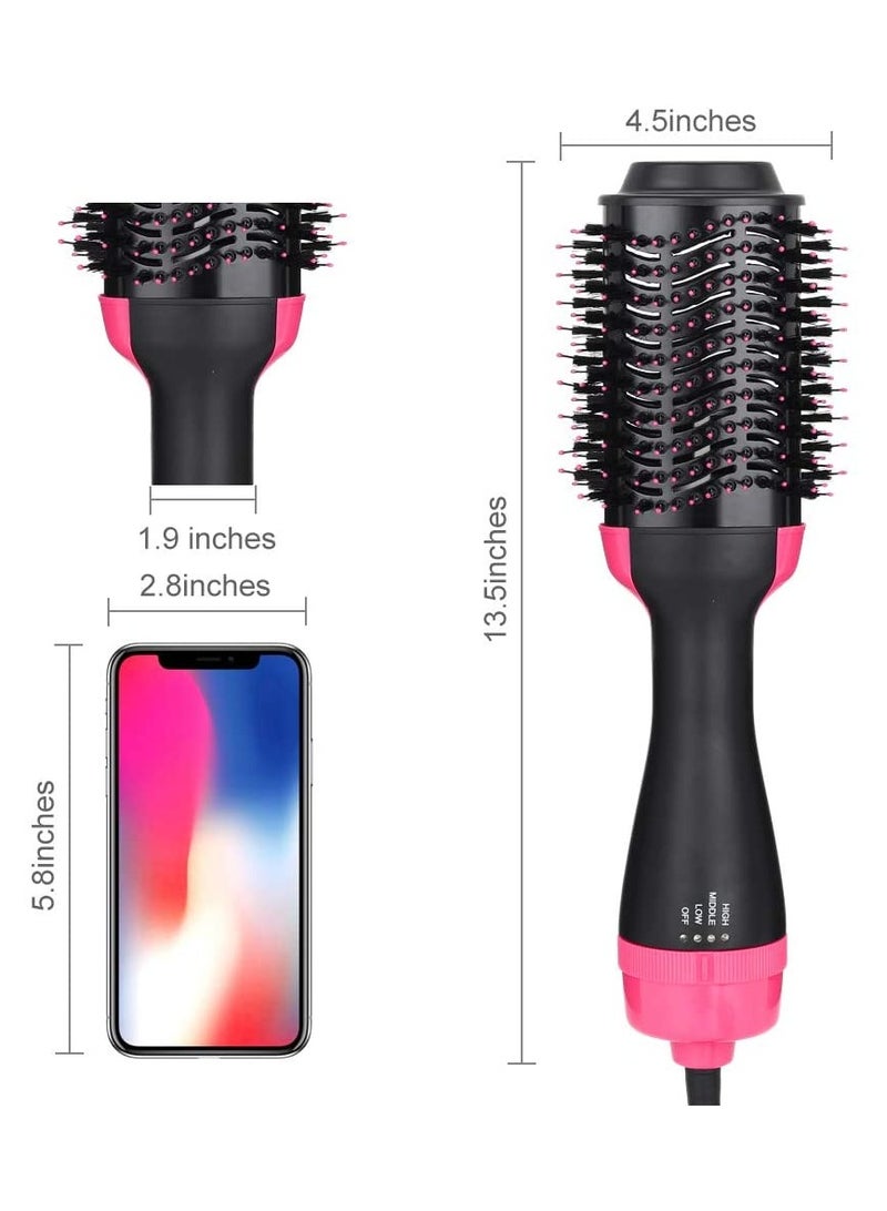 JEC 2 in 1 Hair Dryer & Hair Styler Hot Air Brush with Ceramic Coating, 72mm Oval Brush, 360 Swivel Cord Sheet, 1200W Blow Dryer Brush for Straightening, Volumizing, Styling, Anti-Frizz, Home & Saloon - Image 5