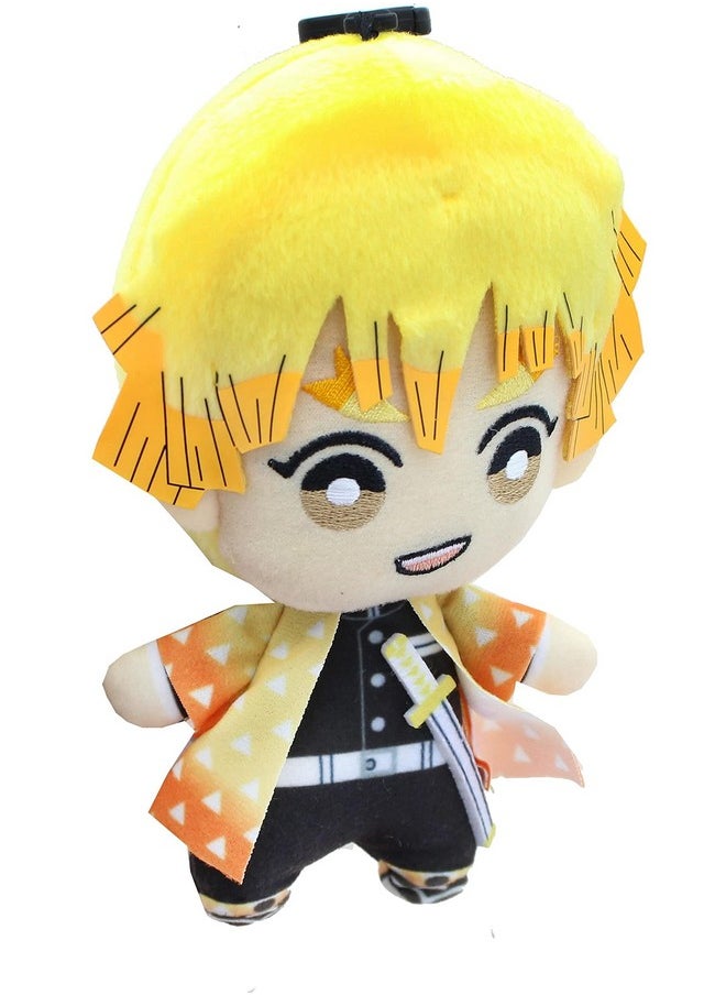 Bandai - Demon Slayer Kimetsu No Yaiba Chibi Plush Agatsuma Zenitsu - Image 1