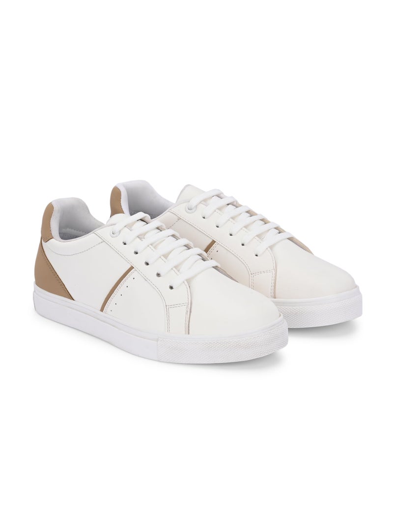 Centrino Women Casual Sneaker | Ultra Soft Cushion | Trendy & Lightweight Design | Low Top Flat Sole | Colorblock Sneakers | White Sneakers Girl Shoes 7610-21 - Image 3