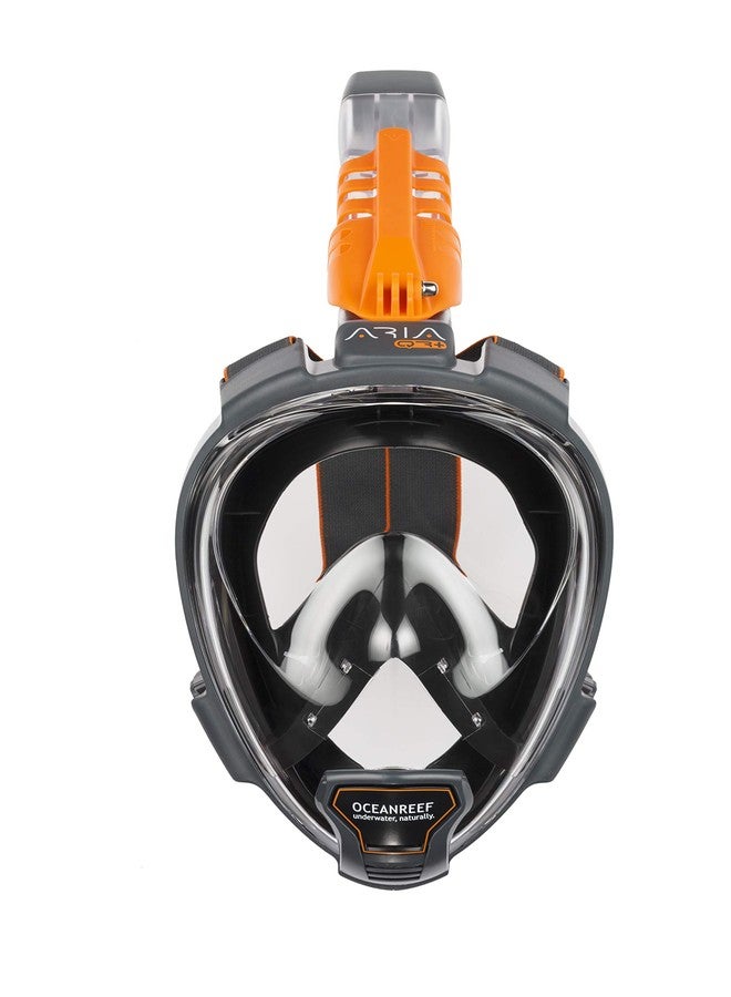 OCEANREEF OCEAN REEF - Aria QR+ Quick Release Full Face Snorkel Mask with Snorkel - 180 Degree Underwater View and Quick Release System (M/L, Black). - Image 2
