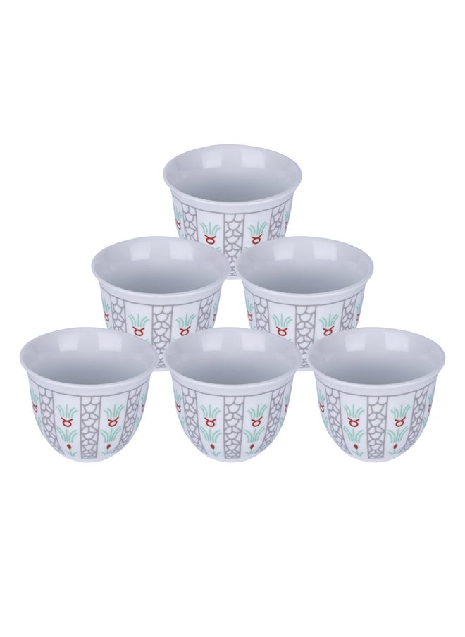 CMP a cup of Arabic coffee, Traditional palm leaf coffee cup, Silver, capacity100ml  - Image 1