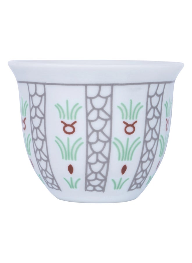 CMP a cup of Arabic coffee, Traditional palm leaf coffee cup, Silver, capacity100ml  - Image 3