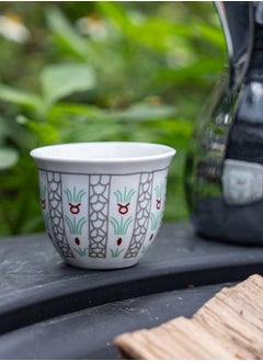 CMP a cup of Arabic coffee, Traditional palm leaf coffee cup, Silver, capacity100ml  - Image 2