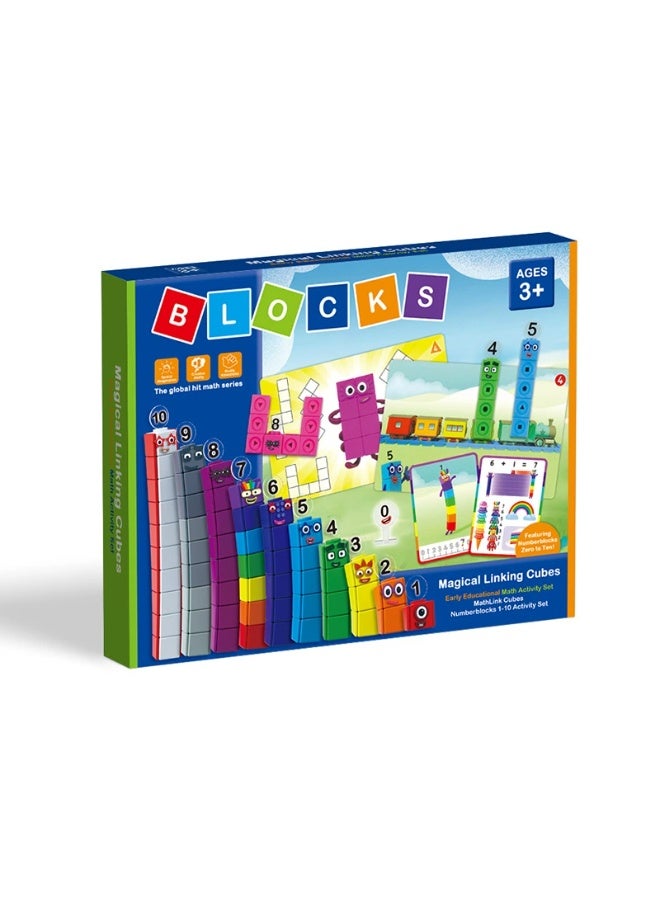 Soofam Cubes Numberblocks(1-10)Mathematics Enlightenment,Educational Learning Toys,Gift For 3+Children. - Image 1