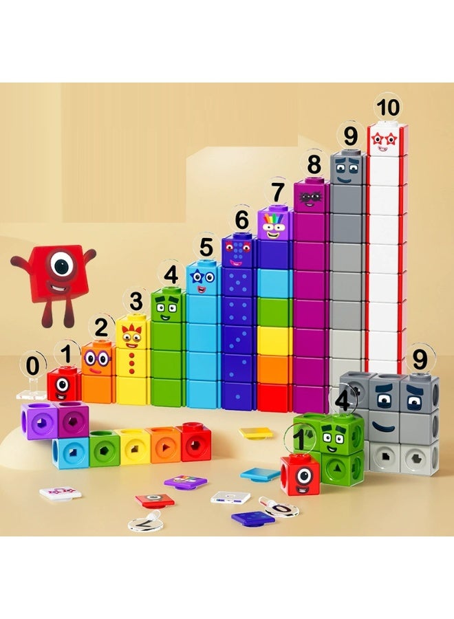 Soofam Cubes Numberblocks(1-10)Mathematics Enlightenment,Educational Learning Toys,Gift For 3+Children. - Image 2