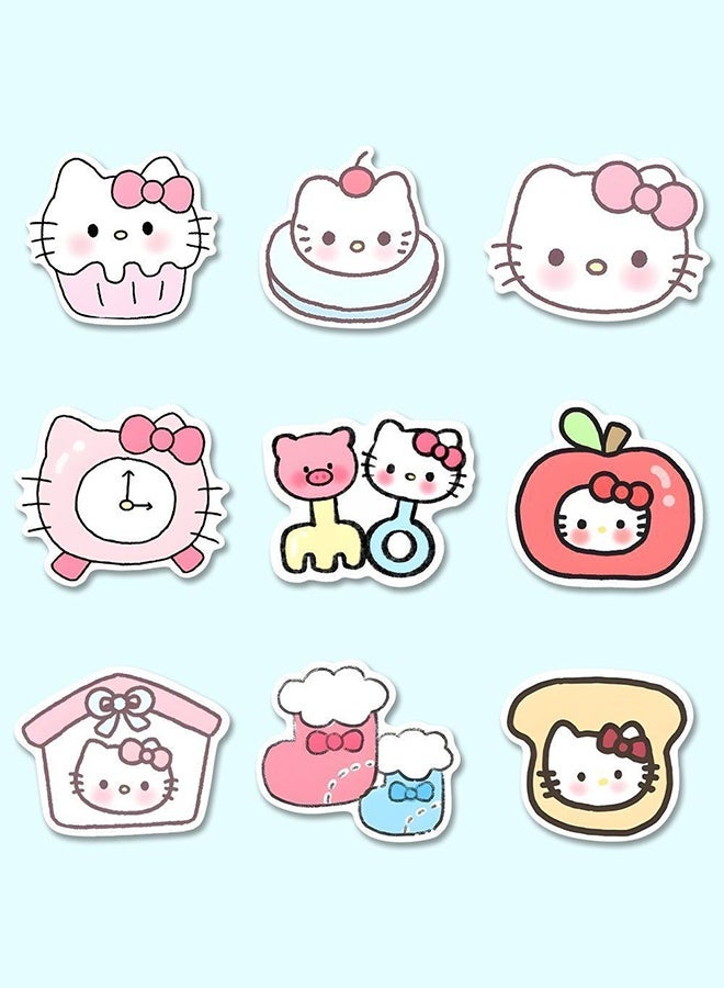 Hello Kitty 100 PCS Hello Cute Kitty Stickers for Kids Teens Adults, Cartoon Kids Stickers for Water Bottles Laptop Luggage Scrapbook, Asverbet Waterproof Vinyl Decals - Image 5