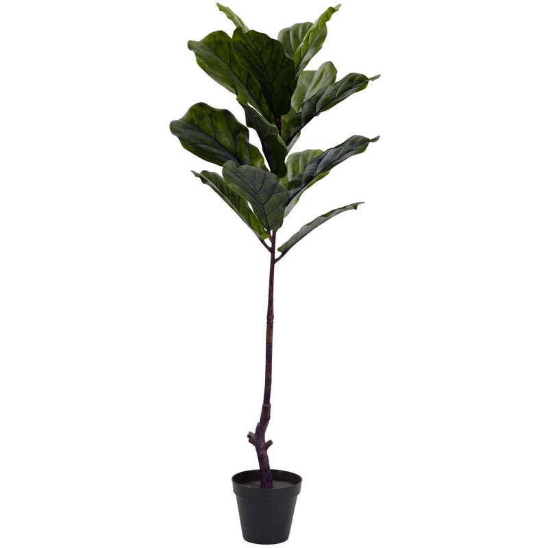 Nearly Natural 4ft Fiddle Leaf Tree UV Resistant IndoorOutdoor