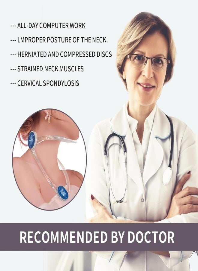 Neck Stretcher,Neck Braces,360 Degree Adjustable Neck Support.Ergonomic Cervical Traction Device for Aligning Neck.Neck Posture Corrector for Neck Pain Relief, Spinal Decompression. - Image 5