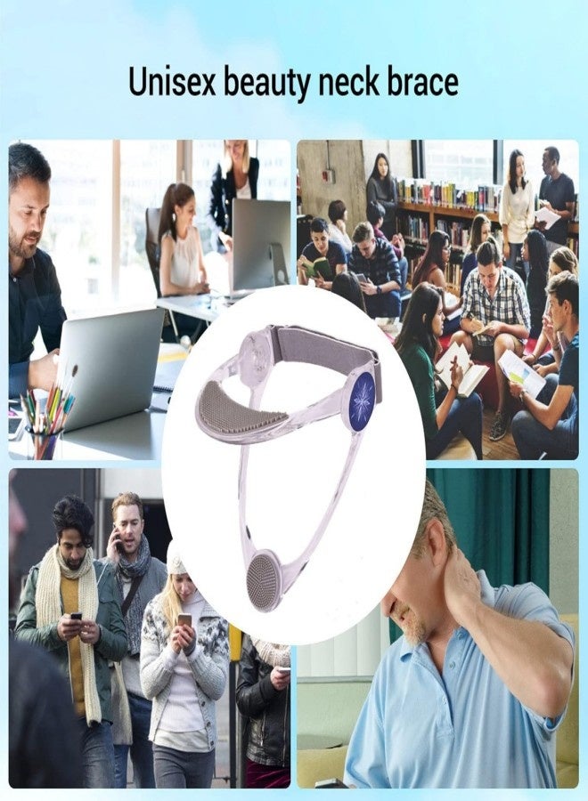 Neck Stretcher,Neck Braces,360 Degree Adjustable Neck Support.Ergonomic Cervical Traction Device for Aligning Neck.Neck Posture Corrector for Neck Pain Relief, Spinal Decompression. - Image 3