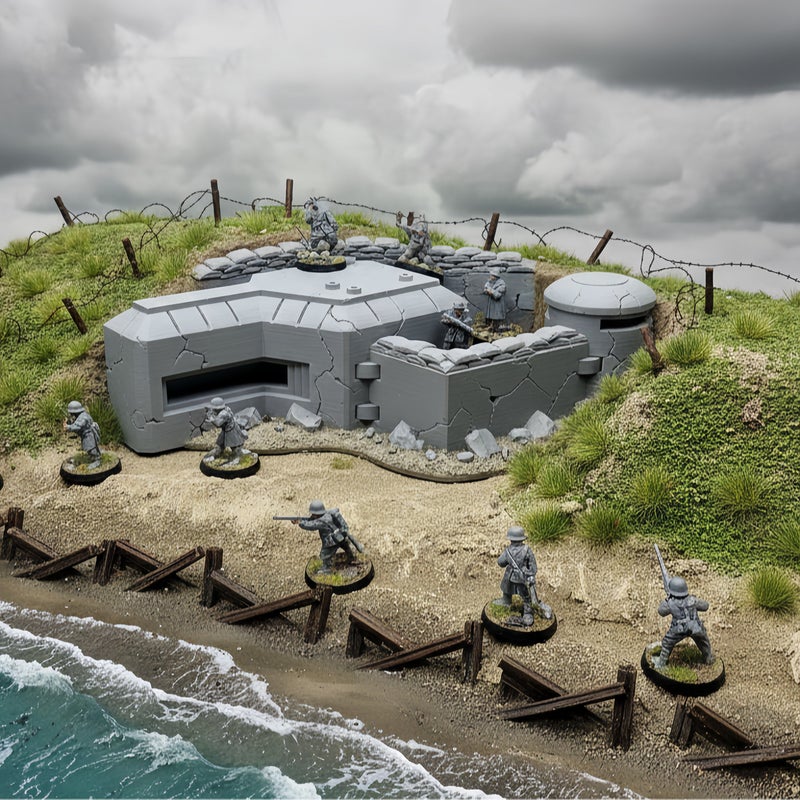 28mm Fortress Model Terrain For Bolt Action Wargames Diorama - Image 1