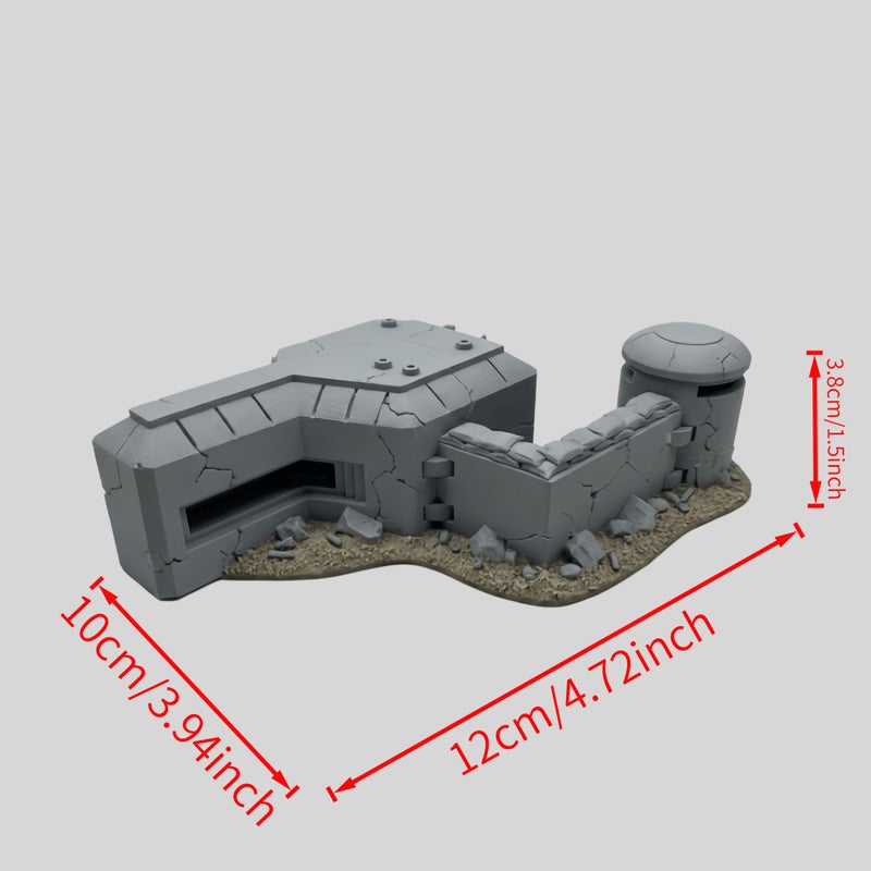 28mm Fortress Model Terrain For Bolt Action Wargames Diorama - Image 4
