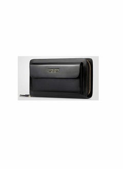 Pure leather large capacity business men's purse