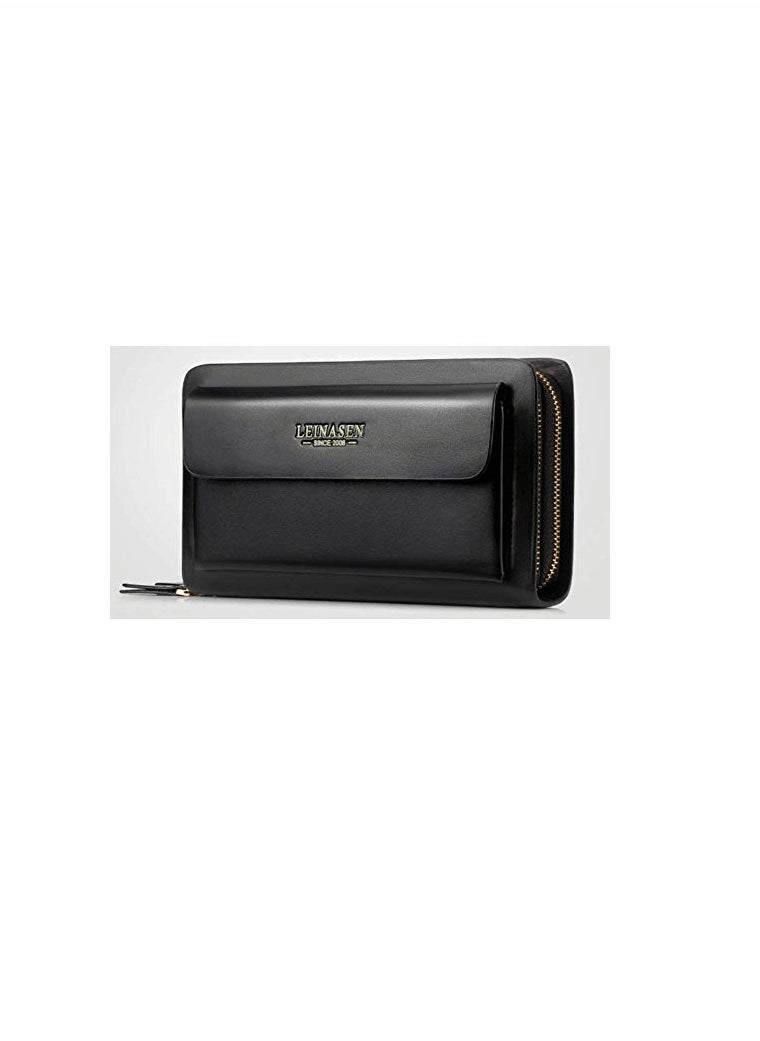 KASTWAVE - Pure leather large capacity business men's purse - Image 1