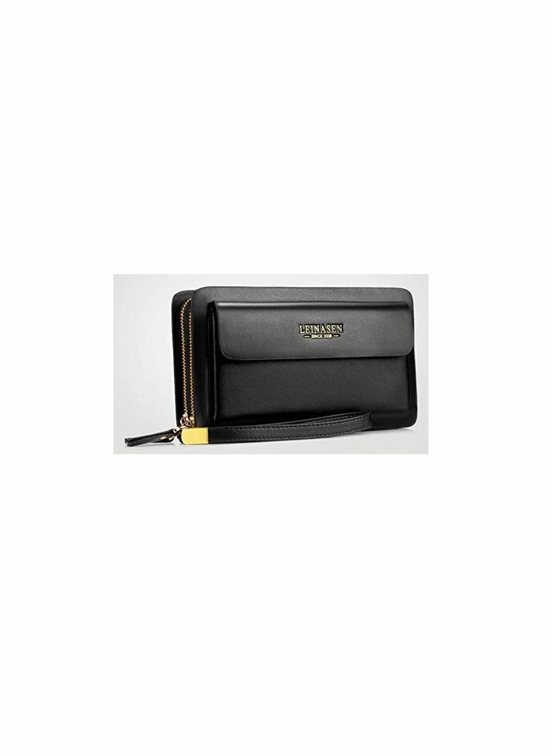 KASTWAVE - Pure leather large capacity business men's purse - Image 1