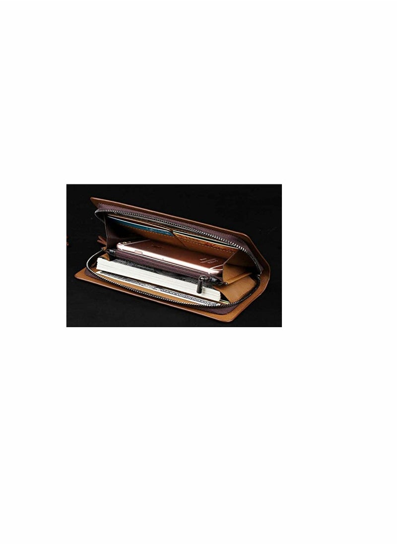 KASTWAVE - Pure leather large capacity business men's purse - Image 1
