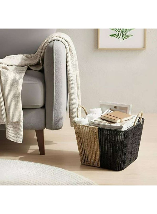 Pan Home سلة تخزين مالوري - بني وأسود - Image 1