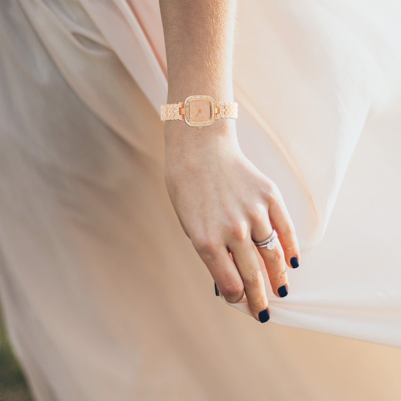 💍 ساعة نسائية أنيقة قابلة للتعديل ومريحة للاستخدام اليومي دقيقة في ضبط الوقت - Image 1