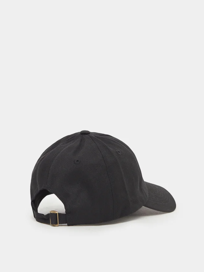 Styli Styli Black Embroidered Baseball Cap