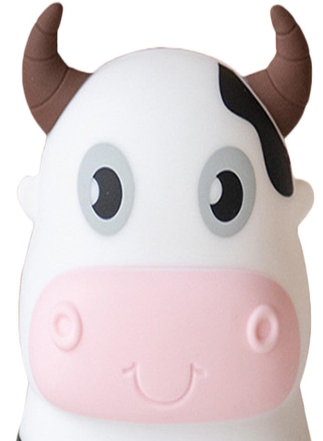 DOITOOL Cow Night Light Silicone Baby Night Lamp Cartoon Nursery Light Tabletop Bedside Lamp for Kids Room Decor Nursery Birthday Gift - Image 3