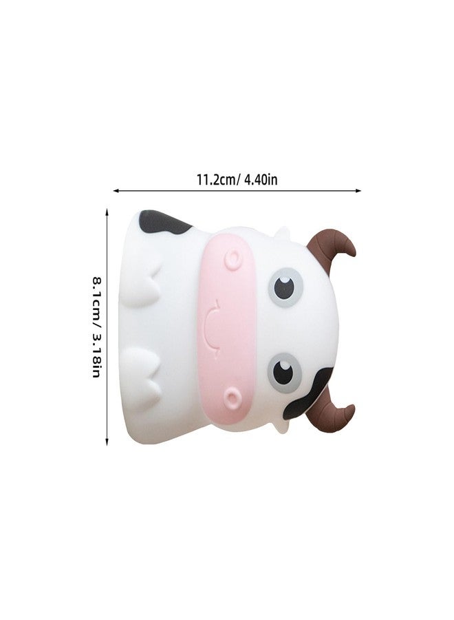 DOITOOL Cow Night Light Silicone Baby Night Lamp Cartoon Nursery Light Tabletop Bedside Lamp for Kids Room Decor Nursery Birthday Gift - Image 2
