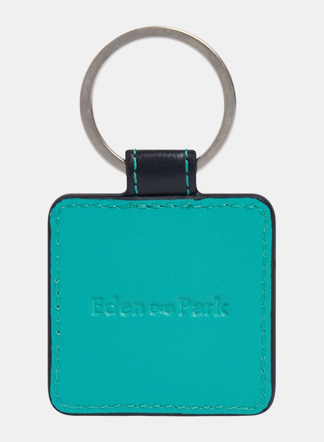Eden Park Turquoise leather key ring - Image 1