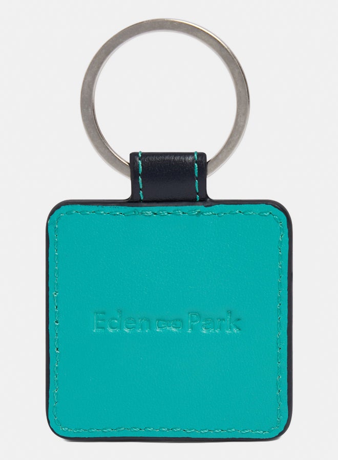 Eden Park Turquoise leather key ring - Image 3