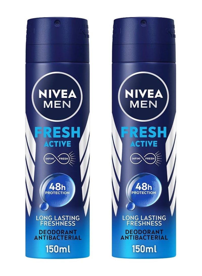 نيفيا نيڤيا – مضاد تعرق نشط جديد للرجال 150 مل عبوة من 2 - Image 1