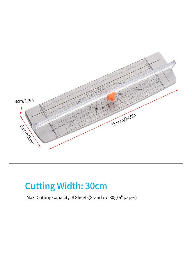 Generic - Portable Paper Trimmer A4 Size Paper Cutter Cutting Machine 12 Inch Cutting Width for Craft Paper Photo Laminated Paper - Image 1