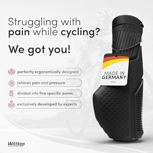 Wittkop Bike Grips with Innovative 3-Zone Design Made in Germany I Ergonomic Design with Non-Slip, Comfort, and EFC Zones for Optimized Grip & Comfort I Bike Grips Handlebar - Image 2